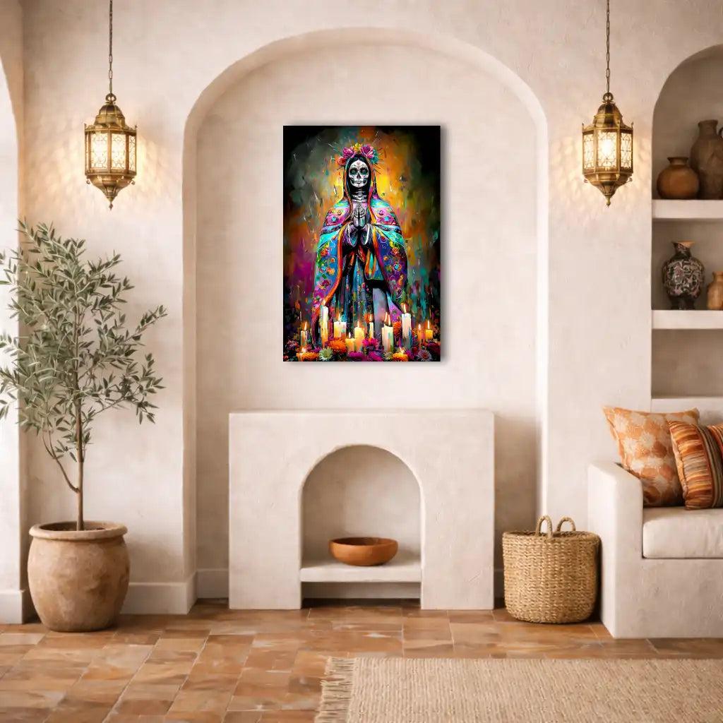 Santa Muerte – Mystik und symbolische Kraft – Wandbild