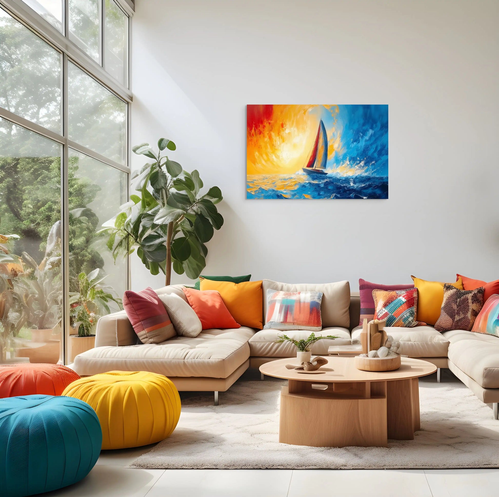 Tableau Acrylique Bateau : Aventure en Haute Mer Affiches, reproductions et œuvres graphiques Art Virtuoso