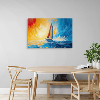 Tableau Acrylique Bateau : Aventure en Haute Mer Affiches, reproductions et œuvres graphiques Art Virtuoso