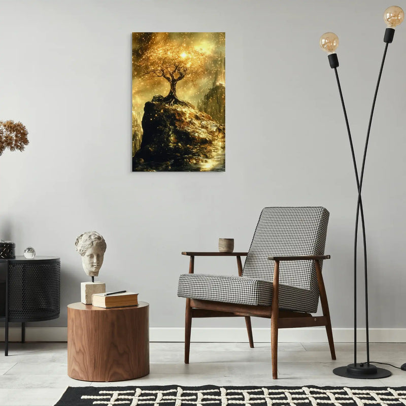 Tableau Arbre Enchanté - Vision Mystique de la Nature Affiches, reproductions et œuvres graphiques Art Virtuoso   