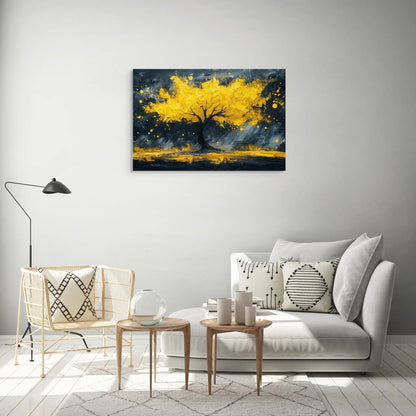 Tableau Arbre Jaune Lumineux Affiches, reproductions et œuvres graphiques Art Virtuoso