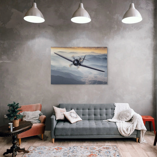 Tableau Avion Vintage Affiches, reproductions et œuvres graphiques Art Virtuoso