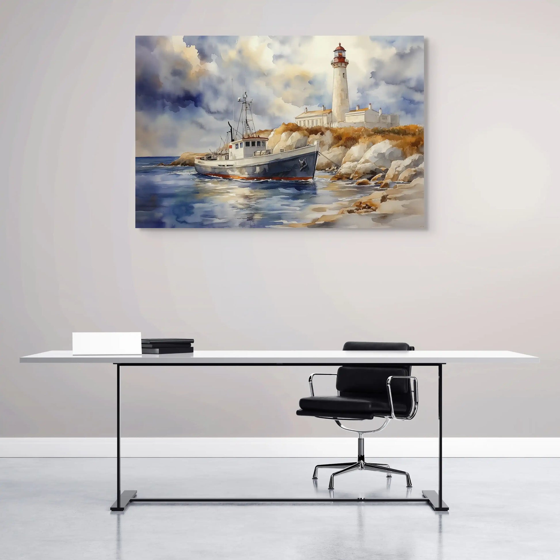 Tableau Bateau Bretagne : Phare du Morbihan Affiches, reproductions et œuvres graphiques Art Virtuoso