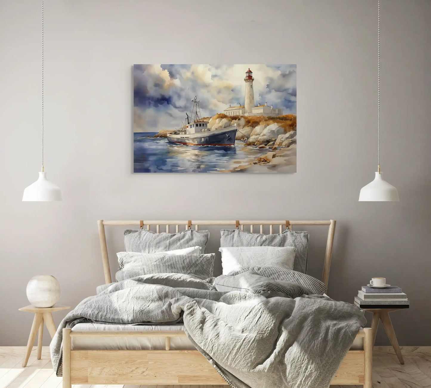 Tableau Bateau Bretagne : Phare du Morbihan Affiches, reproductions et œuvres graphiques Art Virtuoso
