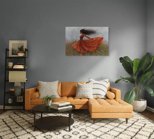 Tableau Bohémienne - Évasion en couleur Affiches, reproductions et œuvres graphiques Art Virtuoso