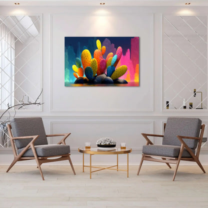 Tableau Cactus Moderne : Jardin Pop