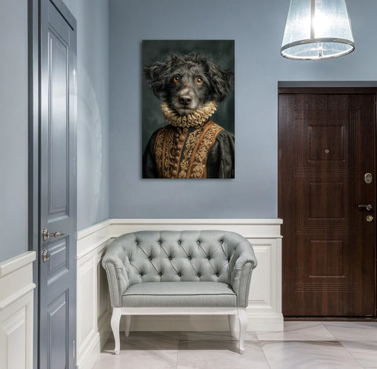 Tableau Chien Renaissance : Noble Canin