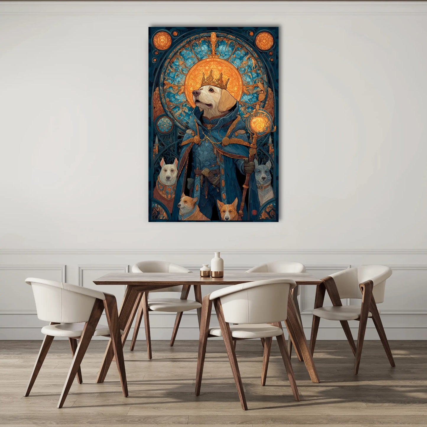 Tableau Chien Roi : Majesté Canine