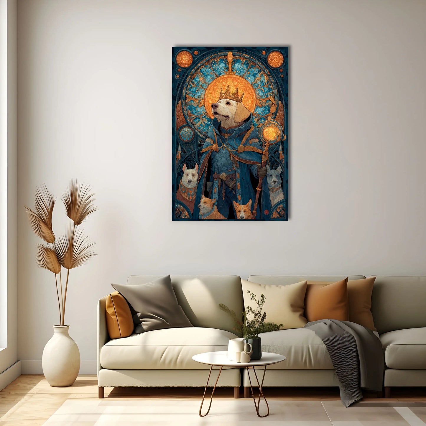 Tableau Chien Roi : Majesté Canine
