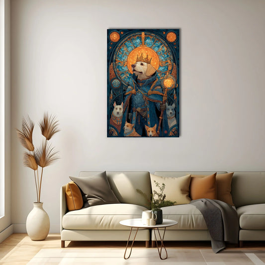 Tableau Chien Roi : Majesté Canine