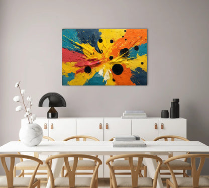 Tableau Contemporain Coloré - Joie Solaire