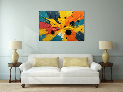 Tableau Contemporain Coloré - Joie Solaire