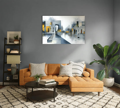 Tableau Contemporain Design : Cité Onirique