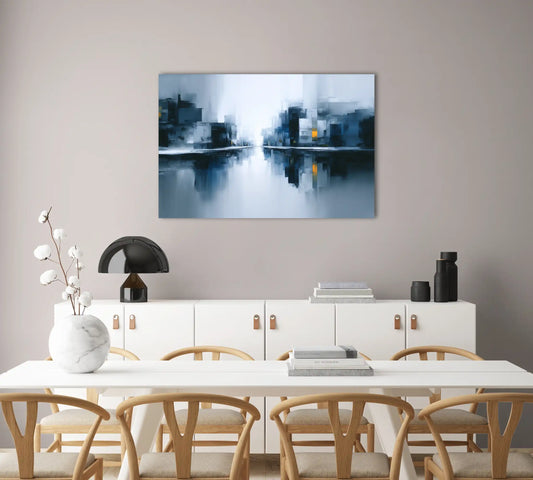 Tableau Contemporain Grand Format - Reflets Urbains