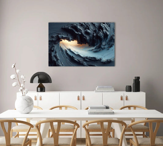 Tableau Contemporain Salle a Manger - Vague Profonde