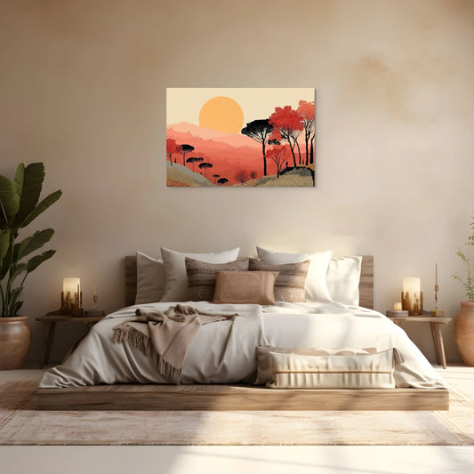 Tableau Déco Coucher de Soleil : Aube Orientale