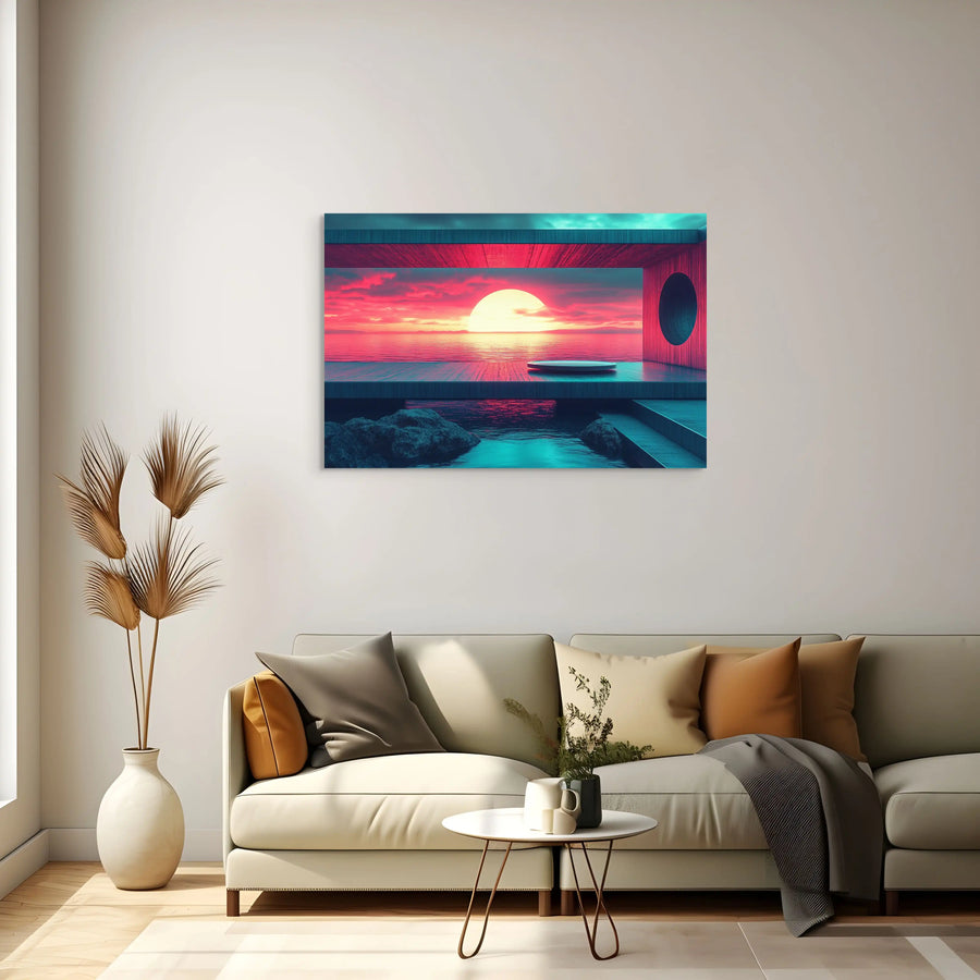 Tableau Décoration Intérieure - L'Étreinte du Crépuscule