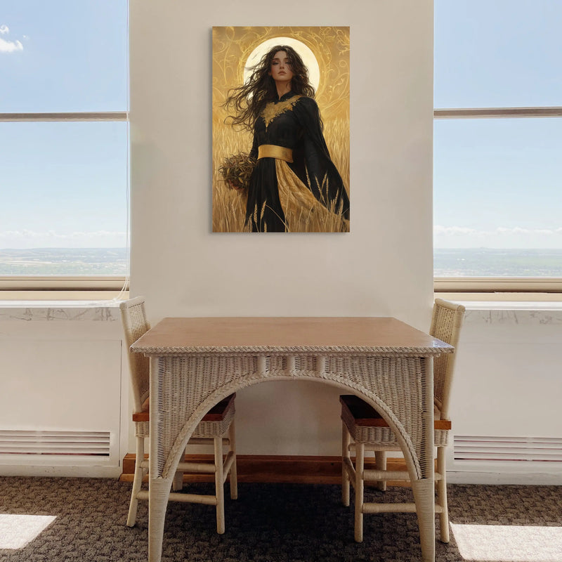 Von Demeter inspiriertes Porträt auf Leinwand