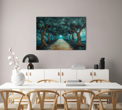 Tableau Forêt Mystique : Allée Enchantée