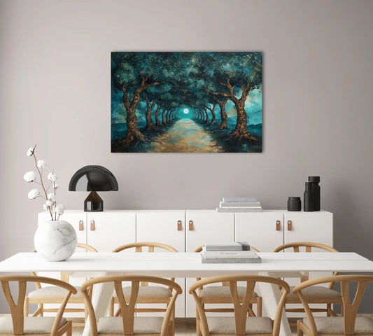 Tableau Forêt Mystique : Allée Enchantée
