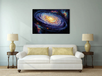 Tableau Galaxie Spirale : Vortex Cosmique