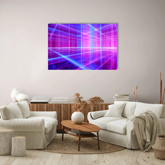 Tableau Gaming Synthwave : Grid Neon