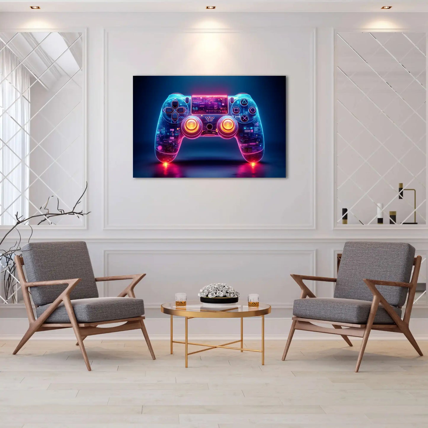 Tableau Gaming Room : Controller Cyberpunk