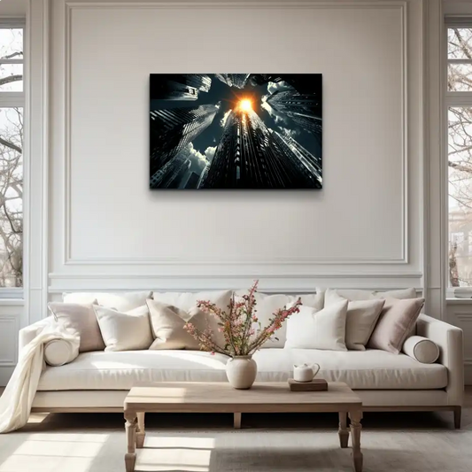 Tableau Gratte Ciel New York : Perspective Vertigineuse