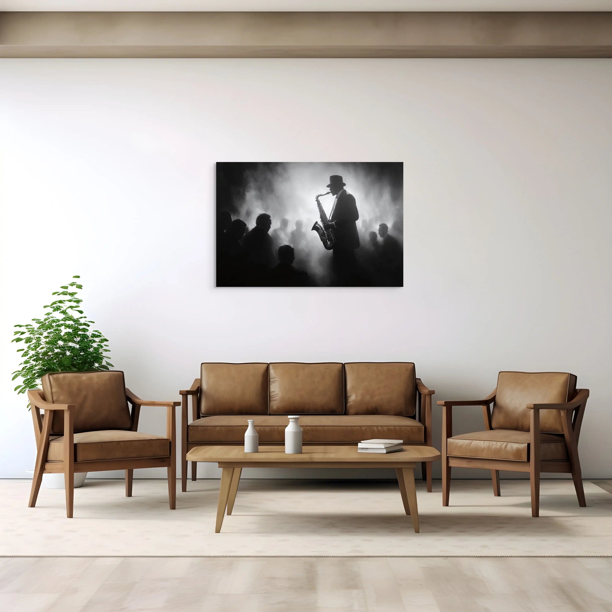 Tableau Jazz Noir et Blanc Affiches, reproductions et œuvres graphiques Art Virtuoso