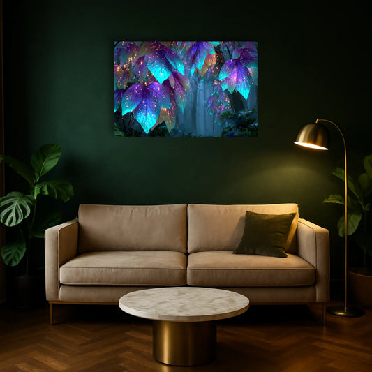 Tableau Jungle Moderne : Feuillage Magique