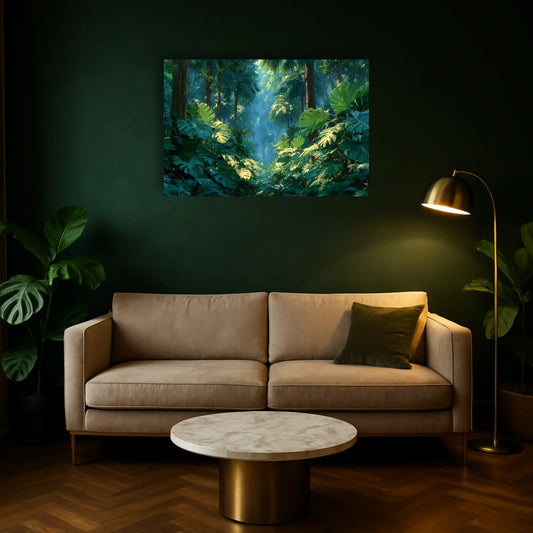 Tableau Jungle - Vert Émeraude