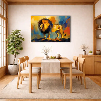 Tableau Lion Couleur - Majesté du Crépuscule