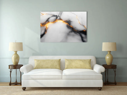 Tableau Marbre : Veines d'Or