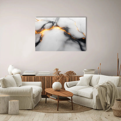 Tableau Marbre : Veines d'Or