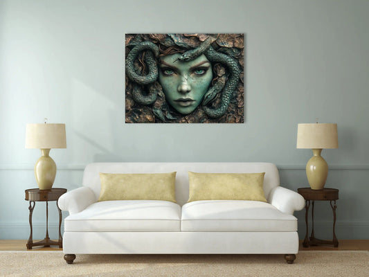 Tableau Medusa : Regard Mythique