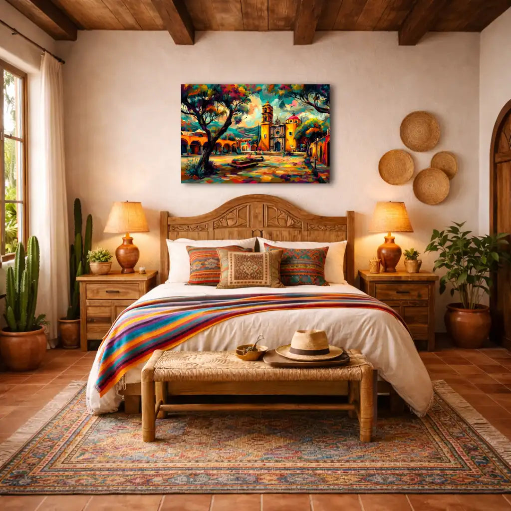 Mexiko – Ruhiger Platz – Wandbild