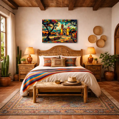 Mexiko – Ruhiger Platz – Wandbild