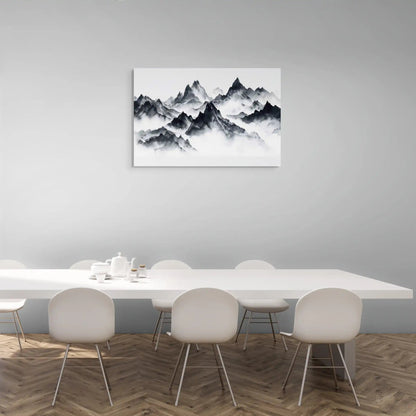 Tableau Minimaliste Montagne Affiches, reproductions et œuvres graphiques Art Virtuoso