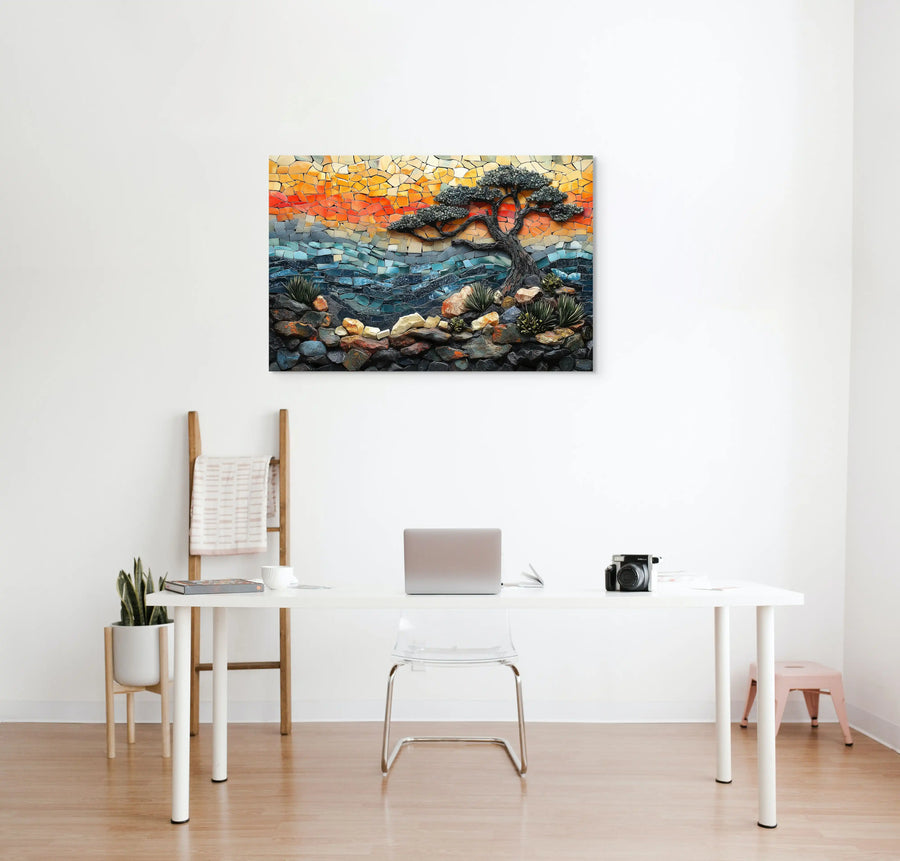 Tableau Mosaique Moderne - Harmonie de Formes