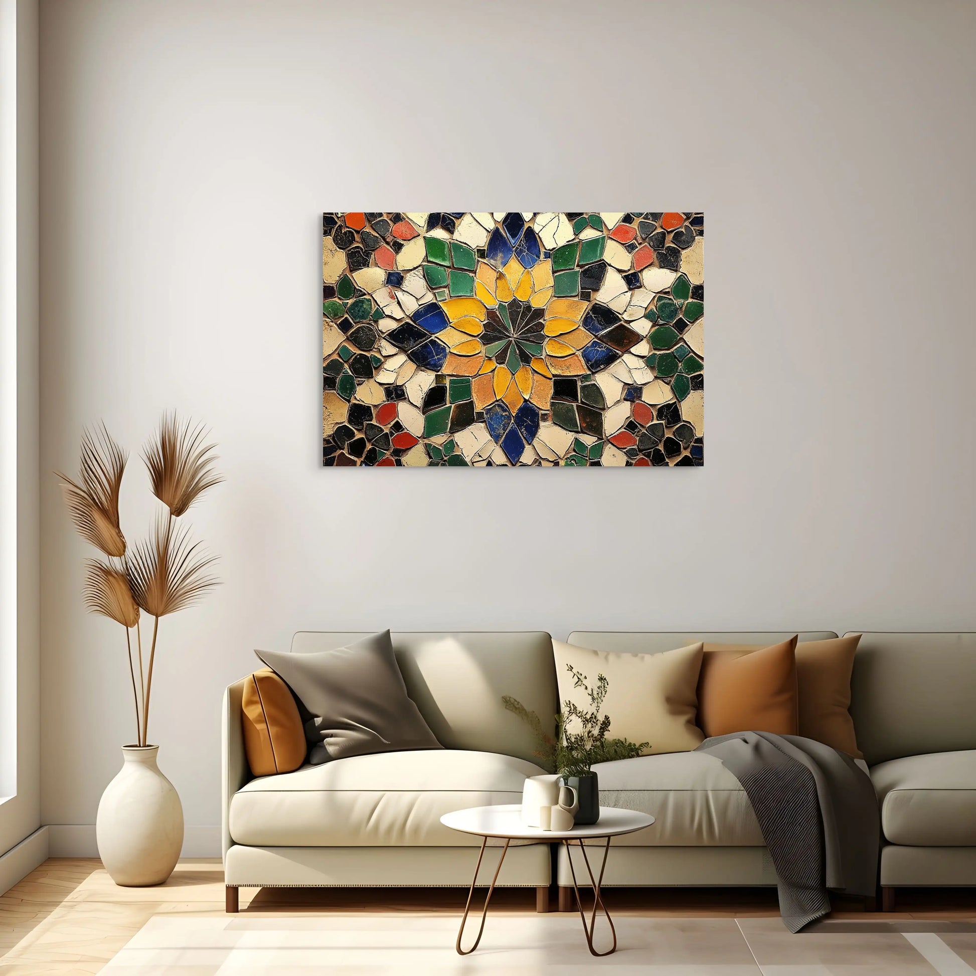 Tableau Mosaïque Marocaine - Vision d'Artisanat Affiches, reproductions et œuvres graphiques Art Virtuoso