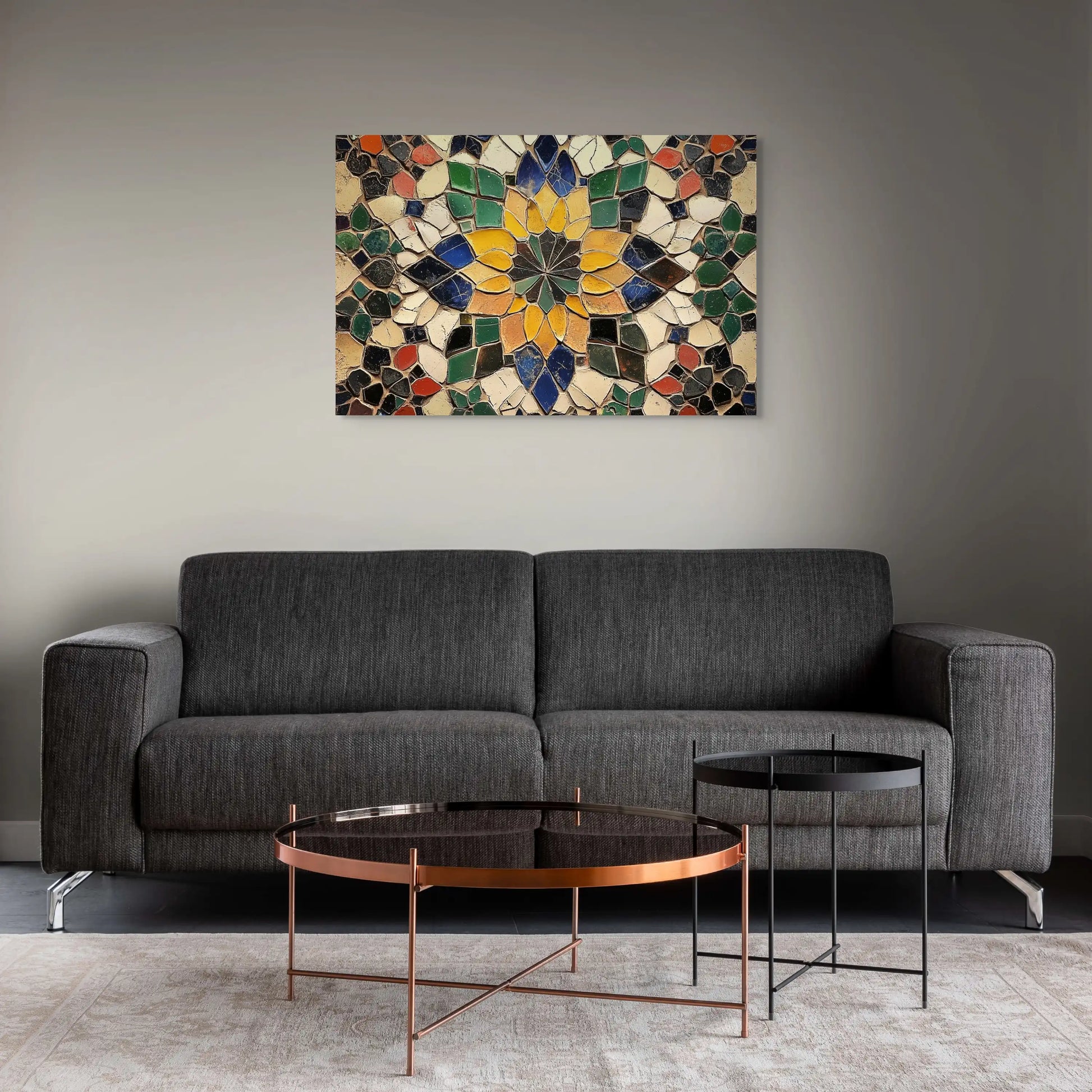 Tableau Mosaïque Marocaine - Vision d'Artisanat Affiches, reproductions et œuvres graphiques Art Virtuoso