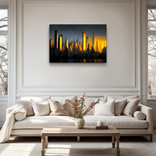 Tableau New York Toile : Golden Hour