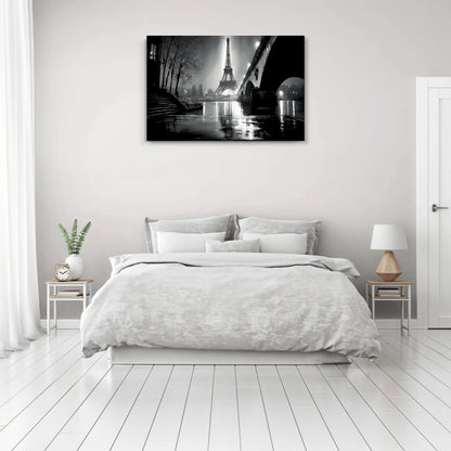 Tableau Paris Monochrome - Nocturne en Seine