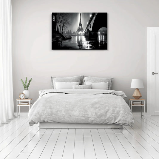 Tableau Paris Monochrome - Nocturne en Seine
