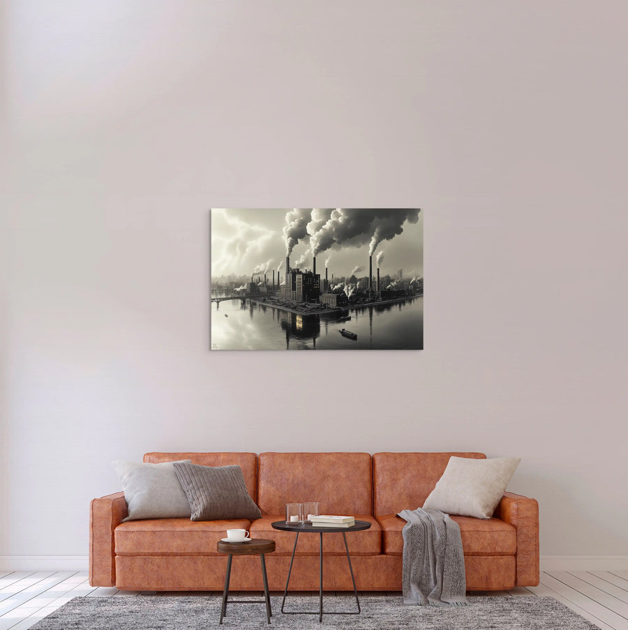 Tableau Paysage Industriel - Écho des Machines