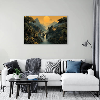 Tableau Paysage Jungle : Vallée des Cascades