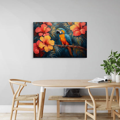 Tableau Perroquet - Jungle Naturelle Affiches, reproductions et œuvres graphiques Art Virtuoso