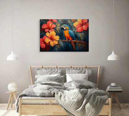 Tableau Perroquet - Jungle Naturelle Affiches, reproductions et œuvres graphiques Art Virtuoso