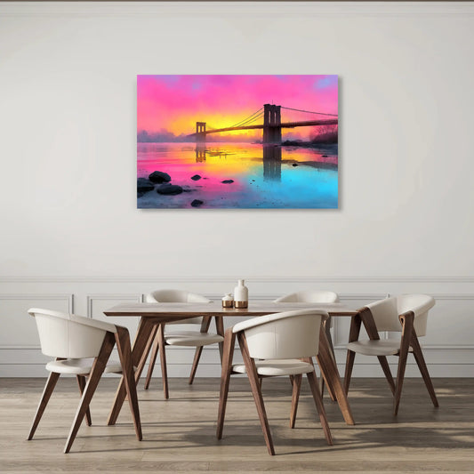 Tableau Pont New York : Brooklyn Bridge Magique