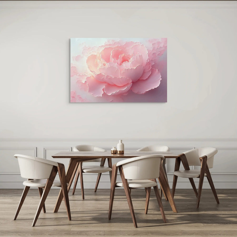 Tableau Rose Clair - Pivoine Délicate